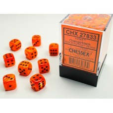 Vortex Orange/black 12mm d6 Dice Block (36 dice) (CHX27833)