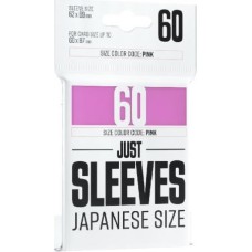 Gamegenic Just Sleeves - Japanese Size Pink 60ct Sleeves (GX1019)