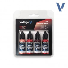 Vallejo: True Metallic Metal SET - Ruby Red Paint Set (VJ77254)