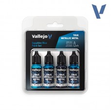 Vallejo: True Metallic Metal SET - Sapphire Blue Paint Set (VJ77256)