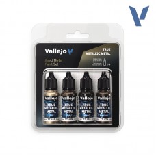 Vallejo: True Metallic Metal SET - Aged Metal Paint Set (VJ77258)