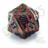 CritStones Metal Dice D20 Pyroblade 3 cm (CRST30948)