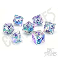 CritStones Liquid Core Dice Set Fantasia Fluid Electroplated (7) (CRST60109)