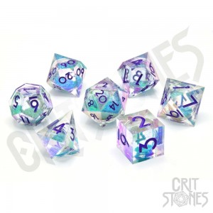 CritStones Liquid Core Dice Set Fantasia Fluid Electroplated (7) (CRST60109)