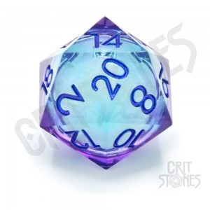 CritStones Liquid Core Dice D20 Moonlight Mystery 3 cm (CRST60194) CritStones Liquid Core Dice D20 Moonlight Mystery 3 cm (CRST60194)