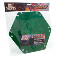 CritStones Folding Dice Tray Dragon Skin Edition Green (CRST60199)