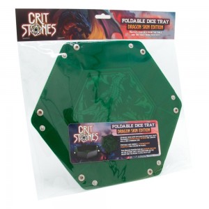 CritStones Folding Dice Tray Dragon Skin Edition Green (CRST60199) CritStones Folding Dice Tray Dragon Skin Edition Green (CRST60199)
