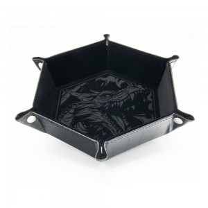 CritStones Folding Dice Tray Dragon Skin Edition Black (CRST60206)