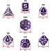 7pc Metal RPG Dice (Collector's Edition Purple) (ENTTDM7520)