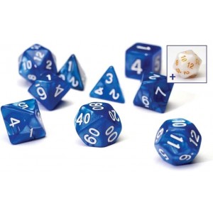 Sirius a Dice Pearl Blue Acrylic Dice Set (SDZ0001-03) Sirius a Dice Pearl Blue Acrylic Dice Set (SDZ0001-03)