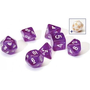 Sirius a Dice Translucent Purple Resin Dice Set (SDZ0001-05)