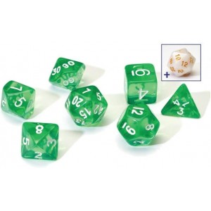 Sirius a Dice Translucent Green Resin Dice Set (SDZ0001-06)
