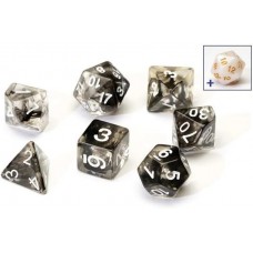 Sirius a Dice Black Cloud Transparent Resin Dice Set (SDZ0001-08)
