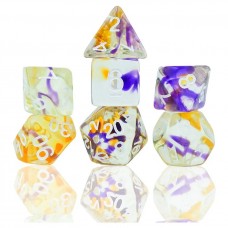 Sirius Dice Role Playing Game Dice Set (7): Violet Swirl (SDZ0009-04)