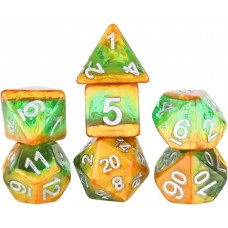 Polyhedral Dice Set: Rainforest (7) (SDZ0009-09)