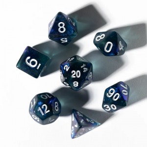 Unearthed Treasure Sapphire 7-Piece Polyhedral RPG Dice Set (SDZ0016-03) Unearthed Treasure Sapphire 7-Piece Polyhedral RPG Dice Set (SDZ0016-03)