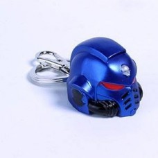 Warhammer 40K Metal Keychain Space Marine Primaris Helmet Ultramarine (SMWHK-001)