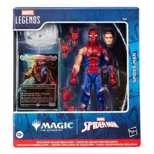Marvel Legends Magic: The Gathering Action Figure Battle-Damaged Spider-Man (plus Exclusive Foil Card) 15 cm (HASG0638)