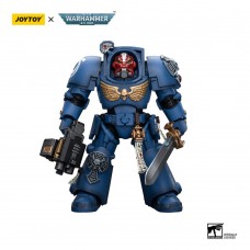 Warhammer 40k Action Figure 1/18 Ultramarines Terminator Squad Sergeant with Power Sword and Teleport Homer 12 cm (JT9923)