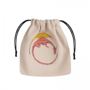 Dragon Beige & multicolor Dice Bag (QBDRA102)