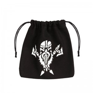 Dwarven Black & white Dice Bag (QBDWA103)