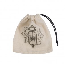 Dwarven Beige & black Basic Dice Bag (QBDWA141)