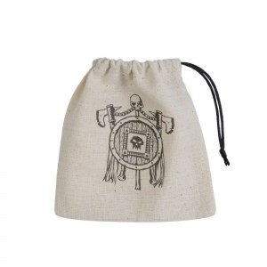 Orc Beige & black Basic Dice Bag (QBORC141)