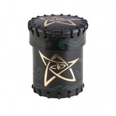 Call of Cthulhu Black & green-golden Leather Dice Cup (QCCTH104)