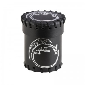 Dragon Black Leather Dice Cup (QCDRA101)