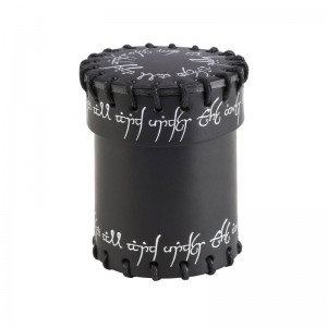 Elvish Black Leather Dice Cup (QCELV101)