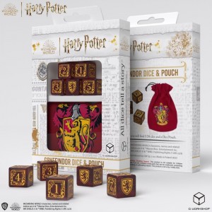 Harry Potter. Gryffindor Dice & Pouch (Q190142-1-A-D6-B)