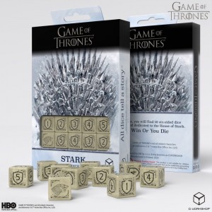 Game of Thrones. Stark 10xD6 Dice Set (QGOT1B)