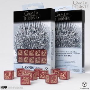Game of Thrones. Lannister 10xD6 Dice Set (QGOT2B)