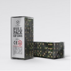 Full Pack of D6s: Bottle green & Gold (QS20603) Full Pack of D6s: Bottle green & Gold (QS20603)
