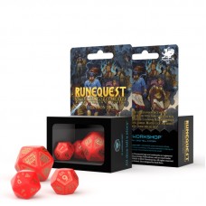 RuneQuest Red & gold Expansion Dice (3) (QSRQE53)