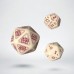 RuneQuest Beige & burgundy Expansion Dice (3) (QSRQE87)