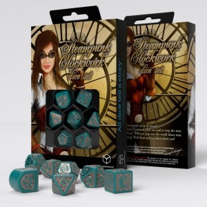 Steampunk Clockwork: Nautical Apparatus Modern Dice Set (QRSTC4H)