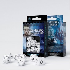 Classic RPG White & black Dice Set (7) (QSCLE02)