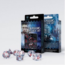 Classic RPG Translucent & blue-red Dice Set (7) (QSCLE16)