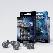 Classic RPG Smoky & white Dice Set (7) (QSCLE78)
