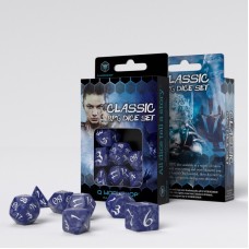 Classic RPG Cobalt & white Dice Set (7) (QSCLE85)