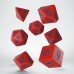 Classic Runic Red & blue Dice Set (7) (QSCLR2A)