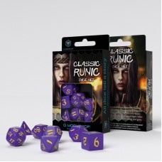 Classic Runic Purple & yellow Dice Set (7) (QSCLR93)