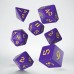 Classic Runic Purple & yellow Dice Set (7) (QSCLR93)