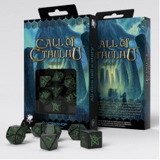 Call of Cthulhu Black & green Dice Set (QSCTH02)