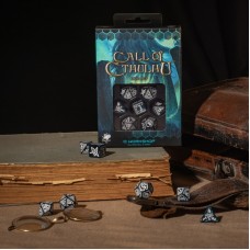 Call of Cthulhu Abyssal & white Dice Set (QSCTH3F)