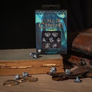 Call of Cthulhu Abyssal & white Dice Set (QSCTH3F)