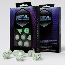 "Digital" Glowing Dice Set (QSDGT3N)