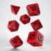 Dragons Red & black Dice Set (7) (QSDRA04)