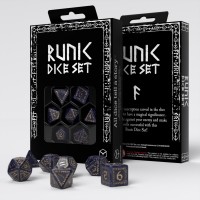 Runic Mixed-blue & gold Dice Set (QSRUN09)